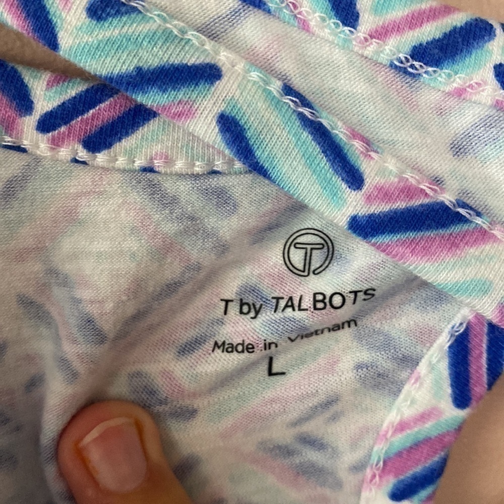 Talbots cross back tee - Picture 4 of 6